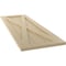 Ekena Millwork True Fit PVC Single X-Board Farmhouse Fixed Mount Shutters, Natural Twine, 12W x 79H, PR TFP001FH12X079NT - alternate 10